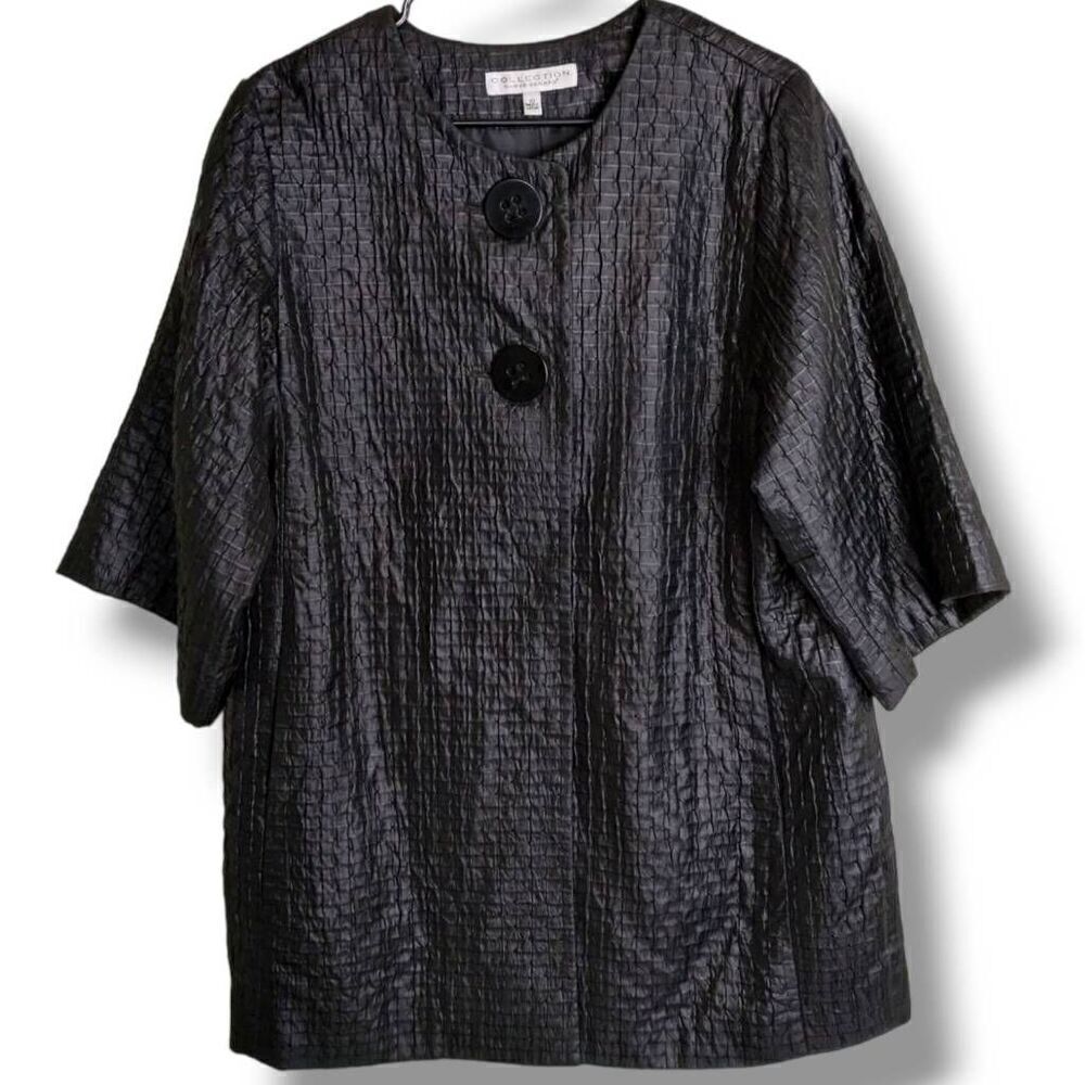 Harve Benard Womens Coat Sz 10 Silk Texture Opera Evening‎ Retroglam Royalty VTG